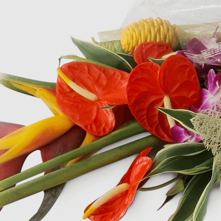 Bouquet of exotic flowers