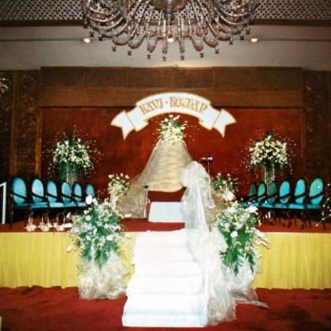 Indian wedding stage ballroom setup 2