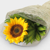 Bouquet of one sunflower